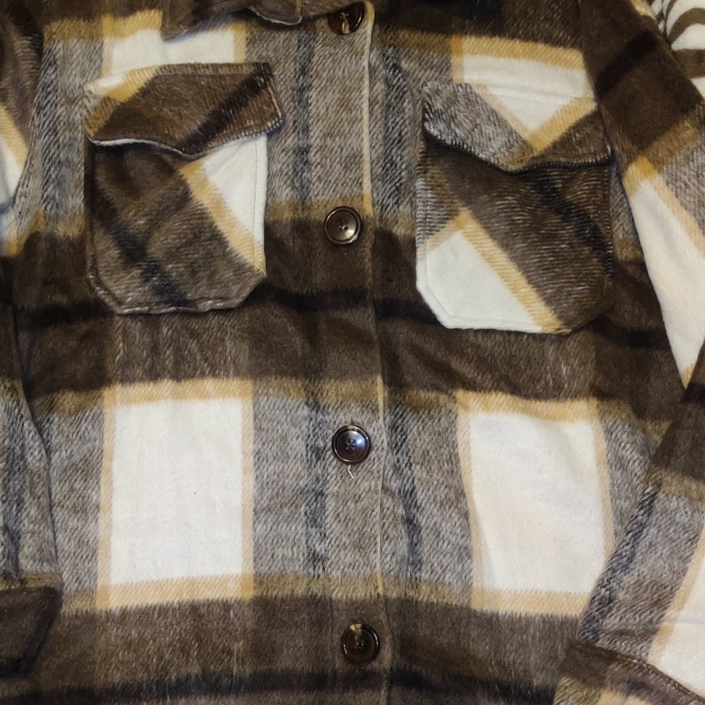Plaid Shacket Flannel - Picture 10 of 16